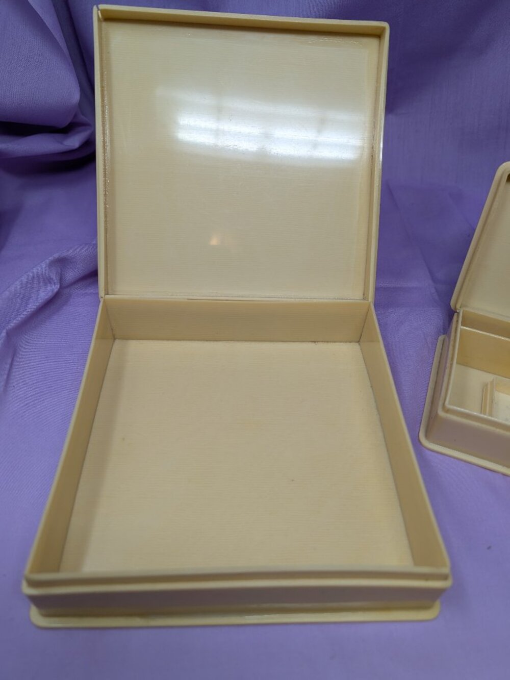 Set of French Ivory Hinged Boxes